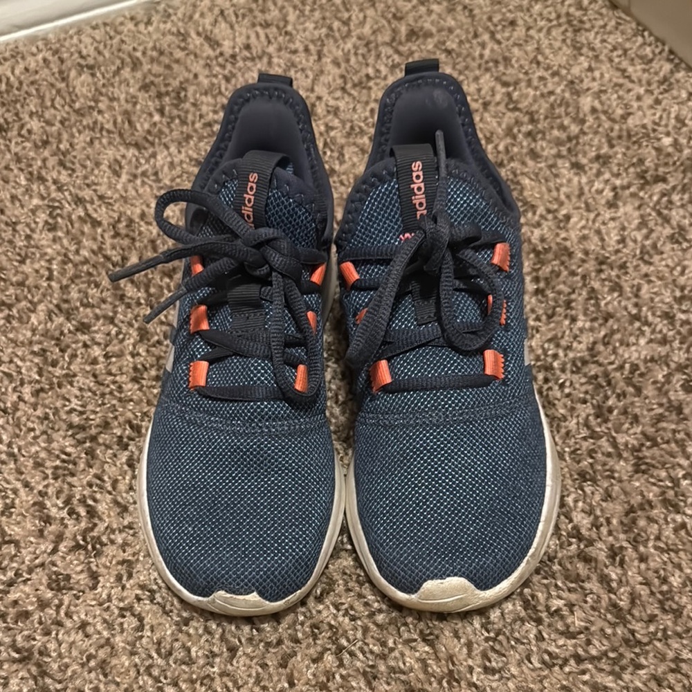 Adidas Navy and Orange Sneakers